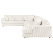 Emberson Upholstered Modular Sectional Sofa Ivory - Theo's Factory Direct Mattress & Furniture (Columbus, OH)