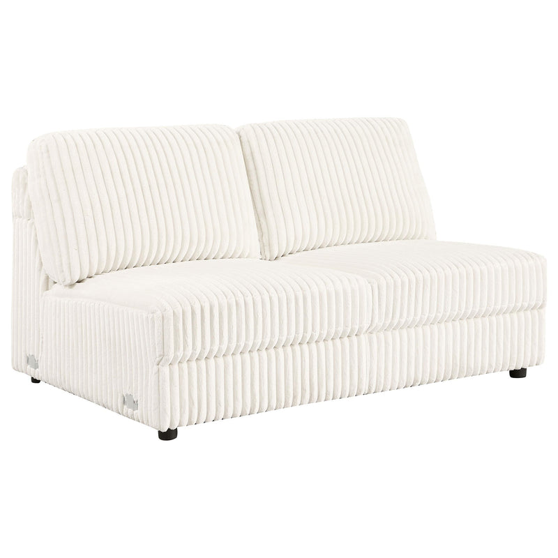 Emberson Upholstered Modular Sectional Sofa Ivory - Theo's Factory Direct Mattress & Furniture (Columbus, OH)
