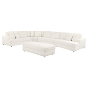 Emberson Upholstered Modular Sectional Sofa Ivory - Theo's Factory Direct Mattress & Furniture (Columbus, OH)