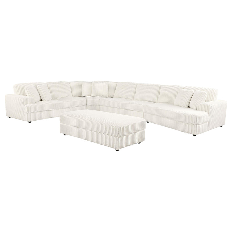 Emberson Upholstered Modular Sectional Sofa Ivory - Theo's Factory Direct Mattress & Furniture (Columbus, OH)