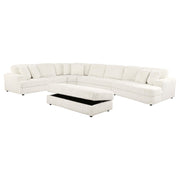 Emberson Upholstered Modular Sectional Sofa Ivory - Theo's Factory Direct Mattress & Furniture (Columbus, OH)