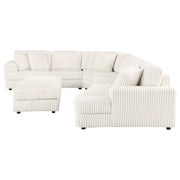 Emberson Upholstered Modular Sectional Sofa Ivory - Theo's Factory Direct Mattress & Furniture (Columbus, OH)