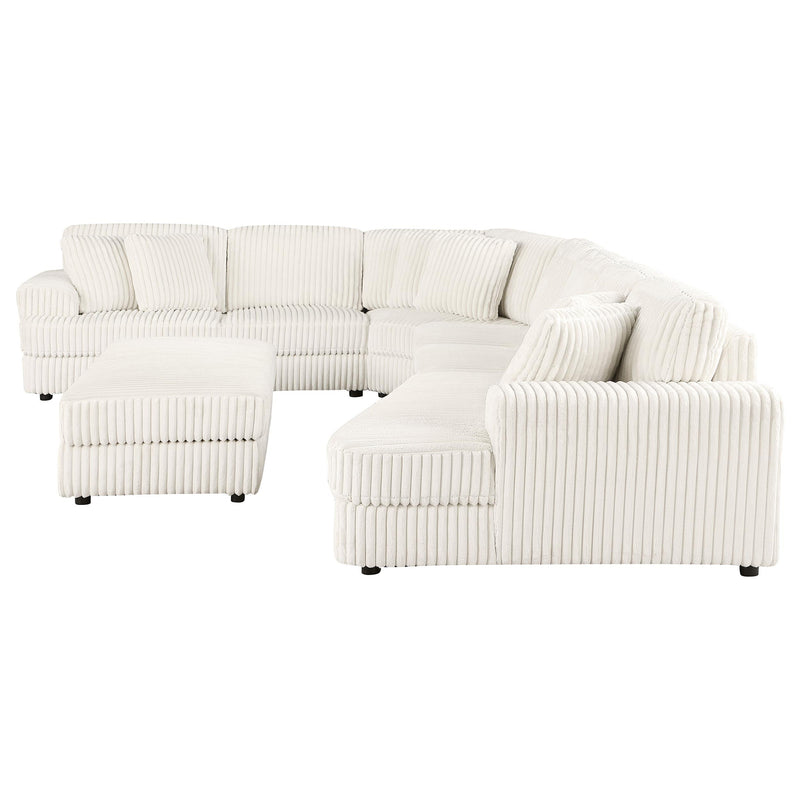 Emberson Upholstered Modular Sectional Sofa Ivory - Theo's Factory Direct Mattress & Furniture (Columbus, OH)