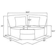 Emberson Modular Sectionals Side Chair - Theo's Factory Direct Mattress & Furniture (Columbus, OH)