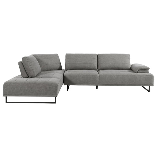 Arden 2-piece Adjustable Back Sectional Taupe - Theo's Factory Direct Mattress & Furniture (Columbus, OH)