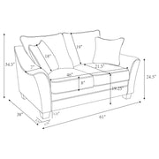 Tomkins Stationary Loveseat - Theo's Factory Direct Mattress & Furniture (Columbus, OH)