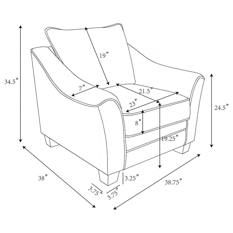 Tomkins Accent Chair - Theo's Factory Direct Mattress & Furniture (Columbus, OH)