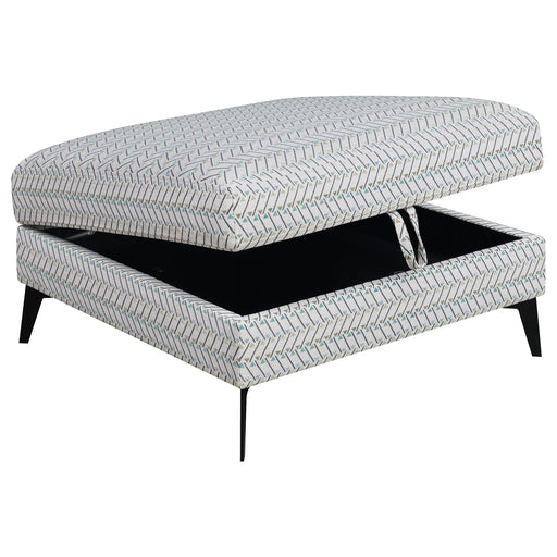 Clint Upholstered Ottoman with Tapered Legs Multi-color - Theo's Factory Direct Mattress & Furniture (Columbus, OH)