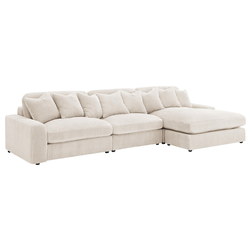 Blaine Upholstered Reversible Chaise Sectional Sofa - Theo's Factory Direct Mattress & Furniture (Columbus, OH)