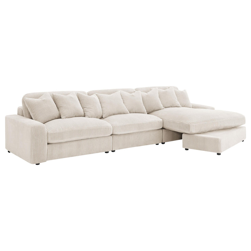 Blaine Upholstered Reversible Chaise Sectional Sofa - Theo's Factory Direct Mattress & Furniture (Columbus, OH)