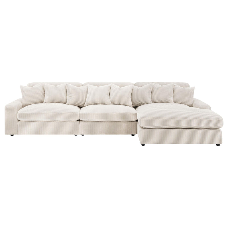 Blaine Upholstered Reversible Chaise Sectional Sofa - Theo's Factory Direct Mattress & Furniture (Columbus, OH)