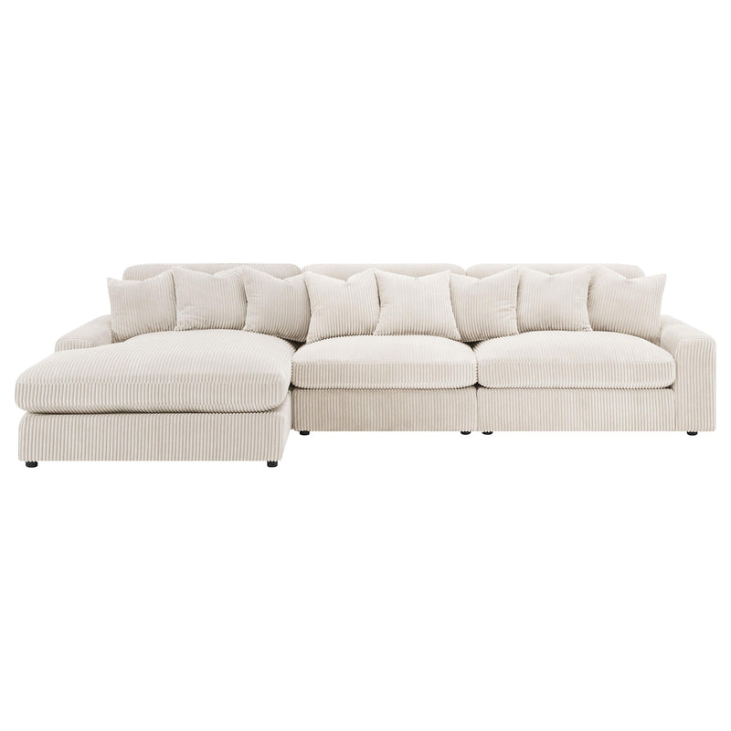 Blaine Upholstered Reversible Chaise Sectional Sofa - Theo's Factory Direct Mattress & Furniture (Columbus, OH)