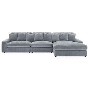 Blaine Upholstered Reversible Chaise Sectional Sofa - Theo's Factory Direct Mattress & Furniture (Columbus, OH)