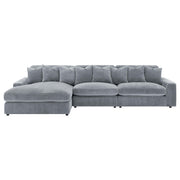 Blaine Upholstered Reversible Chaise Sectional Sofa - Theo's Factory Direct Mattress & Furniture (Columbus, OH)