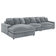 Blaine Upholstered Reversible Chaise Sectional Sofa - Theo's Factory Direct Mattress & Furniture (Columbus, OH)
