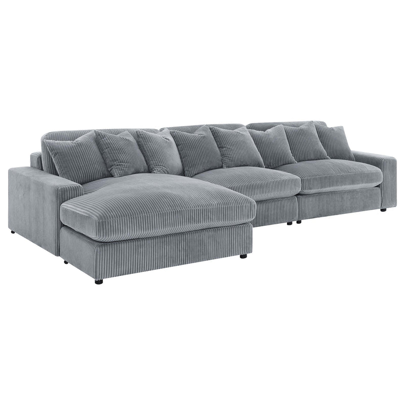 Blaine Upholstered Reversible Chaise Sectional Sofa - Theo's Factory Direct Mattress & Furniture (Columbus, OH)