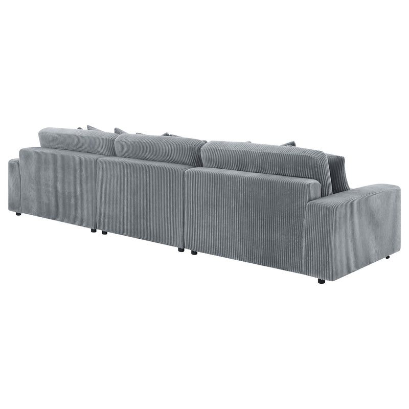 Blaine Upholstered Reversible Chaise Sectional Sofa - Theo's Factory Direct Mattress & Furniture (Columbus, OH)