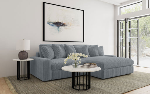 Blaine Upholstered Reversible Sectional Fog - Theo's Factory Direct Mattress & Furniture (Columbus, OH)