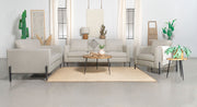 Tilly Upholstered Track Arms Sofa Set - Theo's Factory Direct Mattress & Furniture (Columbus, OH)