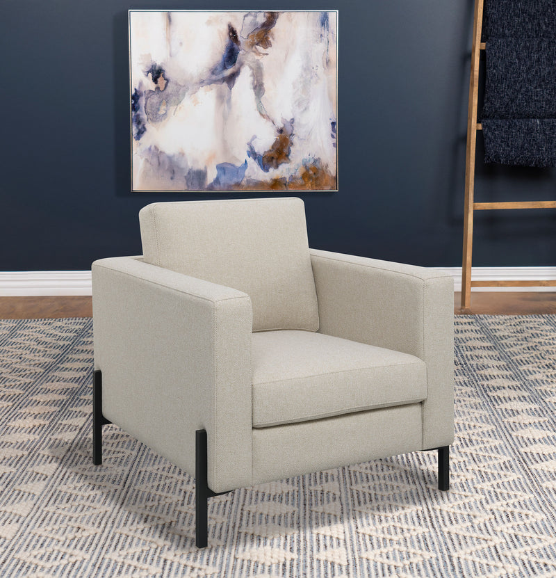 Tilly Upholstered Track Arms Chair - Theo's Factory Direct Mattress & Furniture (Columbus, OH)