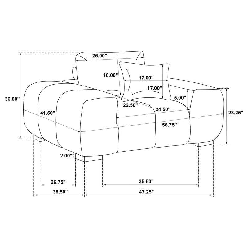 Octavia Accent Chairs - Theo's Factory Direct Mattress & Furniture (Columbus, OH)