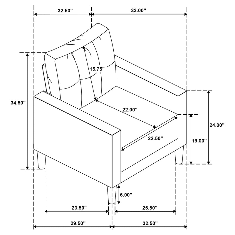 Bowen II Accent Chair - Theo's Factory Direct Mattress & Furniture (Columbus, OH)