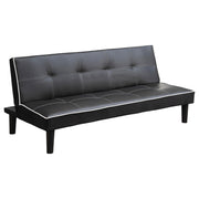 Katrina Tufted Upholstered Sofa Bed Black - Theo's Factory Direct Mattress & Furniture (Columbus, OH)