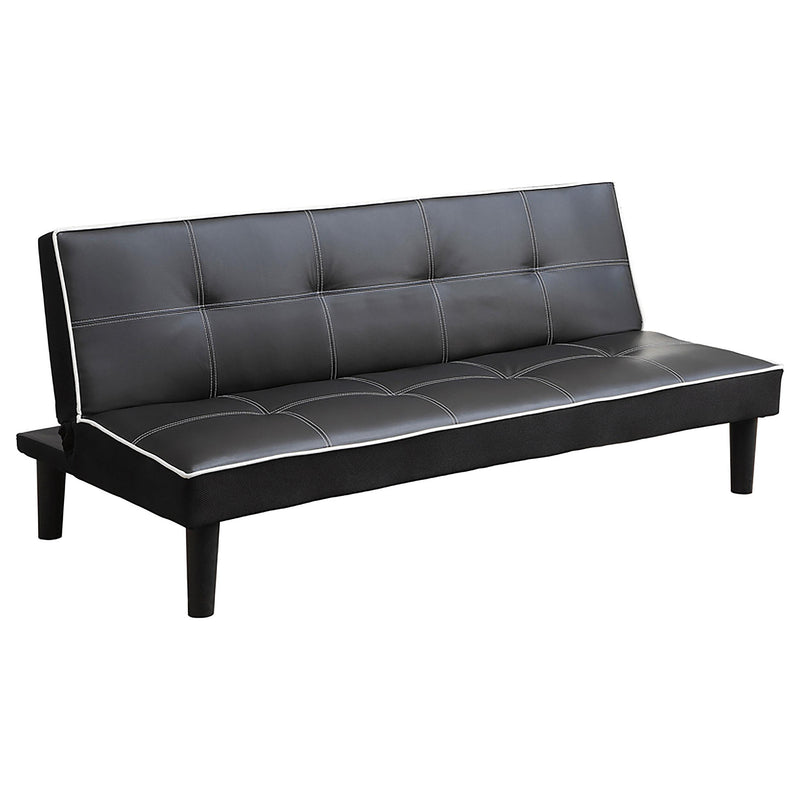 Katrina Tufted Upholstered Sofa Bed Black - Theo's Factory Direct Mattress & Furniture (Columbus, OH)
