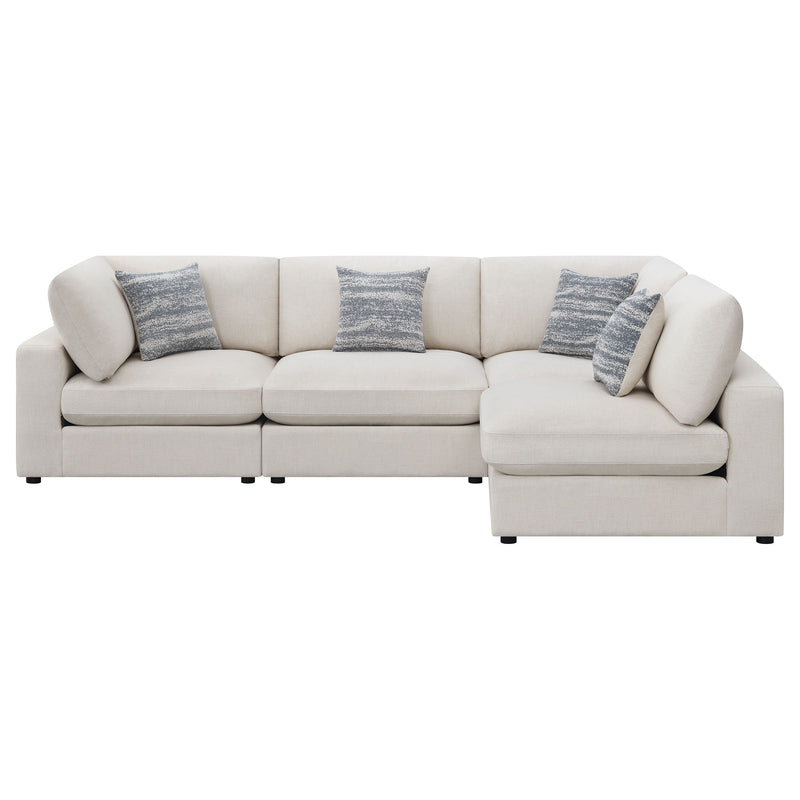 Serene 4 Pc Sectional Beige - Theo's Factory Direct Mattress & Furniture (Columbus, OH)