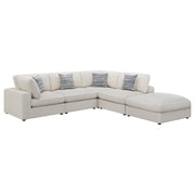 Serene 5-piece Upholstered Modular Sectional Sofa Beige - Theo's Factory Direct Mattress & Furniture (Columbus, OH)