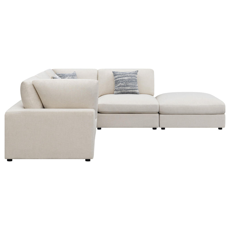 Serene 5-piece Upholstered Modular Sectional Sofa Beige - Theo's Factory Direct Mattress & Furniture (Columbus, OH)
