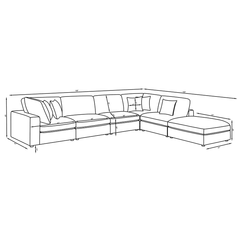 Serene Modular Sectionals sofa sets - Theo's Factory Direct Mattress & Furniture (Columbus, OH)