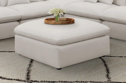 Hobson Cushion Seat Ottoman Off-White - Theo's Factory Direct Mattress & Furniture (Columbus, OH)