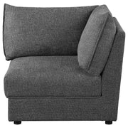 Sasha Upholstered Corner Chair Barely Black - Theo's Factory Direct Mattress & Furniture (Columbus, OH)
