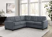 Georgina 5 Pc Stationary Sectionals Grey - Theo's Factory Direct Mattress & Furniture (Columbus, OH)