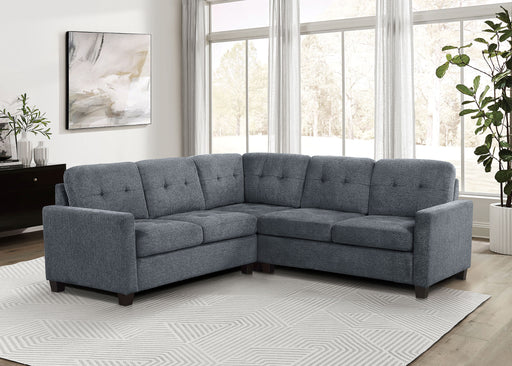 Georgina 5 Pc Stationary Sectionals Grey - Theo's Factory Direct Mattress & Furniture (Columbus, OH)
