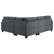 Georgina 5 Pc Stationary Sectionals Grey - Theo's Factory Direct Mattress & Furniture (Columbus, OH)