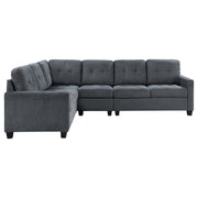 Georgina 4-piece Upholstered Modular Sectional Sofa Beige - Theo's Factory Direct Mattress & Furniture (Columbus, OH)