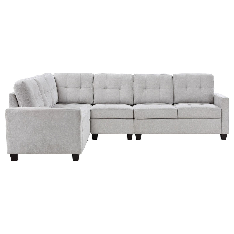 Georgina 4-piece Upholstered Modular Sectional Sofa Beige - Theo's Factory Direct Mattress & Furniture (Columbus, OH)