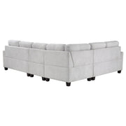 Georgina 4-piece Upholstered Modular Sectional Sofa Beige - Theo's Factory Direct Mattress & Furniture (Columbus, OH)