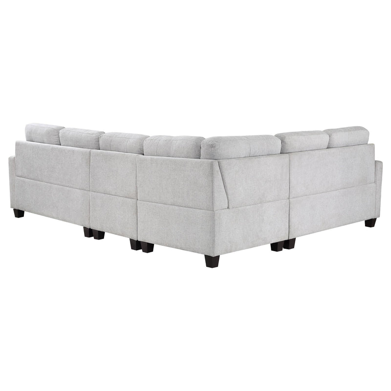 Georgina 4-piece Upholstered Modular Sectional Sofa Beige - Theo's Factory Direct Mattress & Furniture (Columbus, OH)