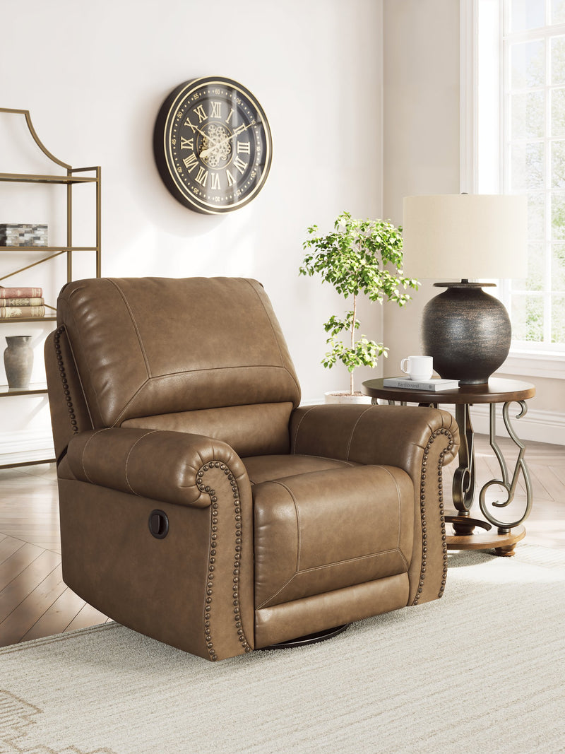 Chasemore Swivel Glider Recliner - Theo's Factory Direct Mattress & Furniture (Columbus, OH)