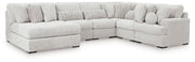 Cuddle Plush Sectional with Chaise - Theo's Factory Direct Mattress & Furniture (Columbus, OH)