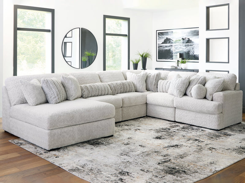 Cuddle Plush Sectional with Chaise - Theo's Factory Direct Mattress & Furniture (Columbus, OH)