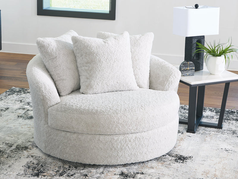 Cuddle Plush Oversized Swivel Accent Chair - Theo's Factory Direct Mattress & Furniture (Columbus, OH)