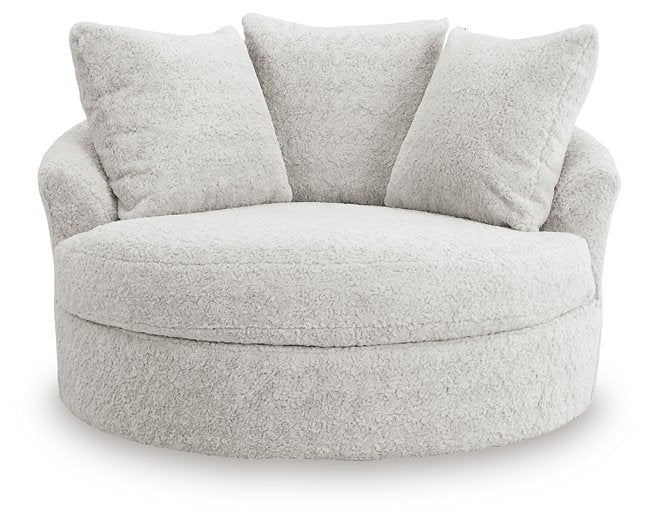 Cuddle Plush Oversized Swivel Accent Chair - Theo's Factory Direct Mattress & Furniture (Columbus, OH)