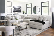 Cuddle Plush Sectional with Chaise - Theo's Factory Direct Mattress & Furniture (Columbus, OH)