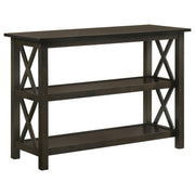 Rachelle Sofa Table with 2-shelf Deep Merlot - Theo's Factory Direct Mattress & Furniture (Columbus, OH)