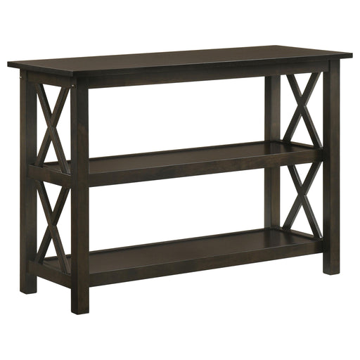 Rachelle Sofa Table with 2-shelf Deep Merlot - Theo's Factory Direct Mattress & Furniture (Columbus, OH)