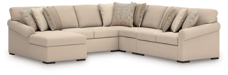 LadyMae Sectional with Chaise - Theo's Factory Direct Mattress & Furniture (Columbus, OH)